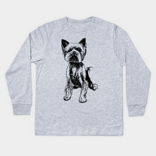 Yorkie Kids Long Sleeve T-Shirt